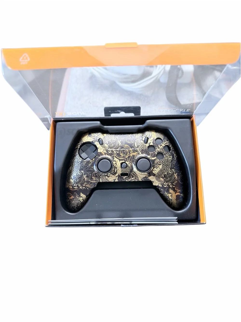 SCUF Envision Faceplate Kit Omen Gold Black PC Controller Shell Rings D-Pad